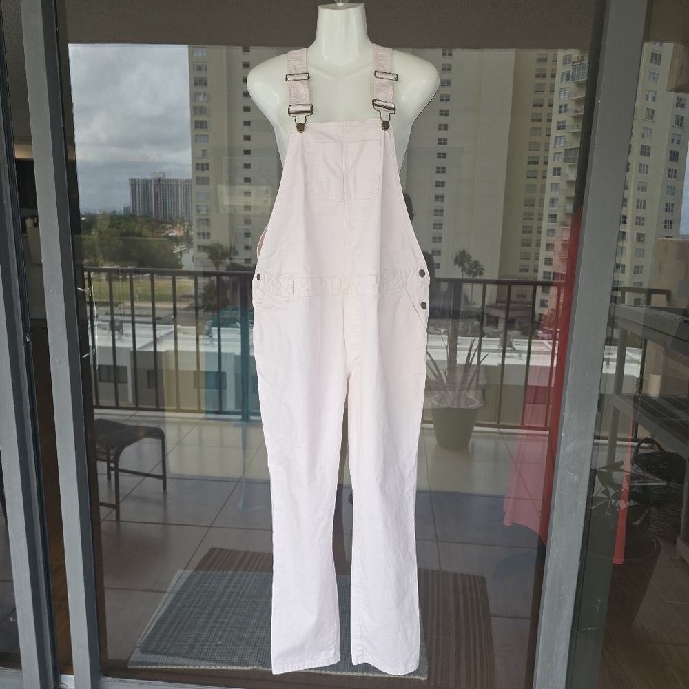 Hatch Maternity Light Pink Women’s Denim Overalls